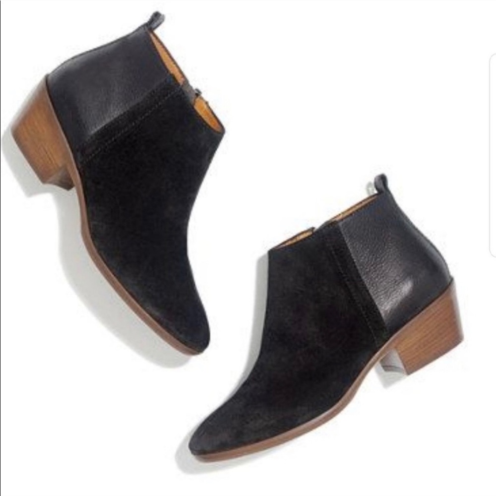 Madewell suede & leather booties